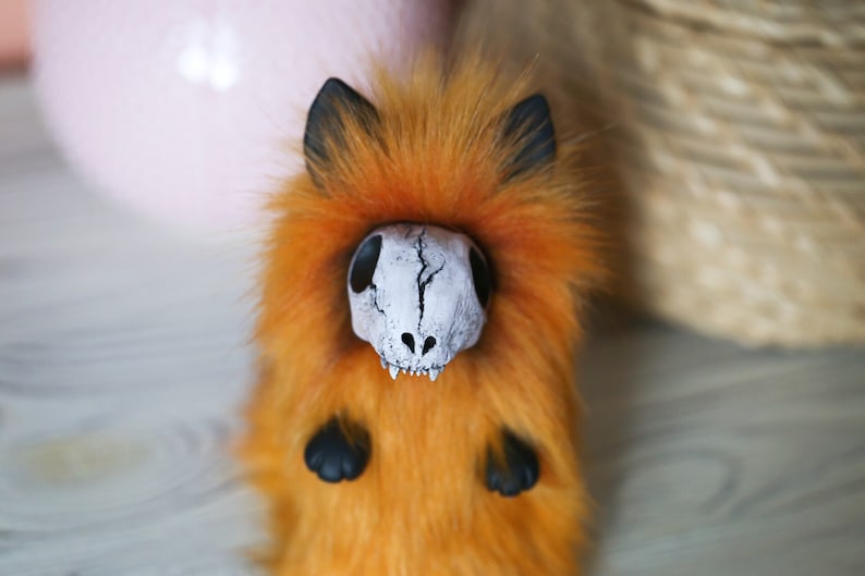 FOR ORDER Red Fox Death toy plush creepy cute plush fantasy | Etsy