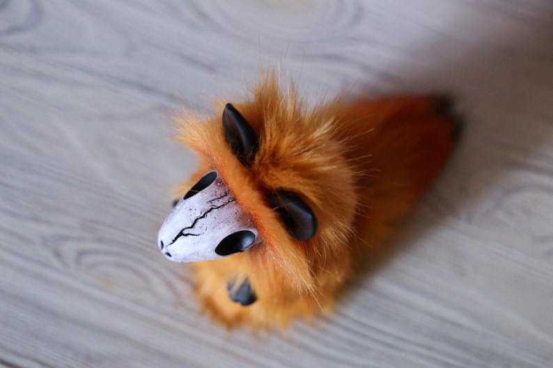 FOR ORDER Red Fox Death toy plush creepy cute plush fantasy | Etsy