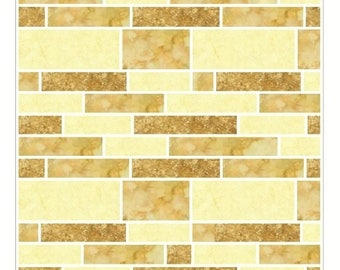 Cream Yellow Subway Tile Stickers – Peel & Stick Mosaic Wall Decals (Pack of 10)