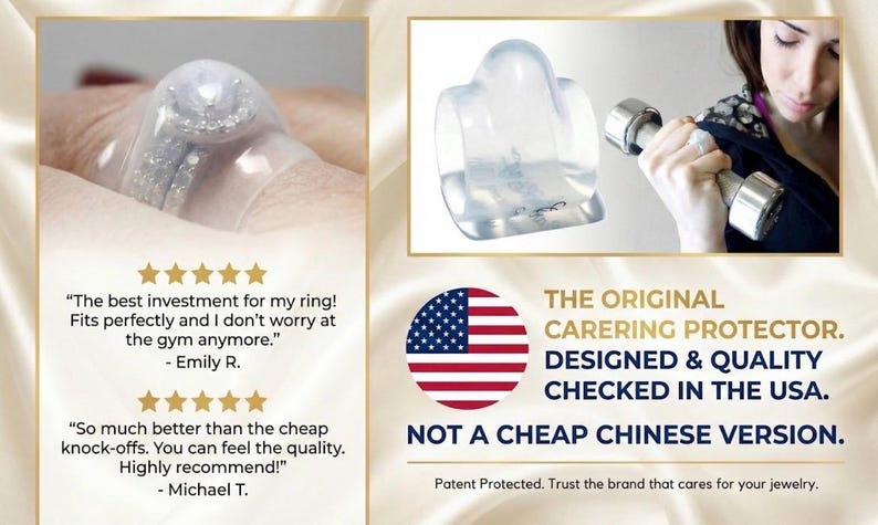 Non-Latex Wedding Ring Guard Safe Ring Cover for Sports & DIY carering protectors image 2