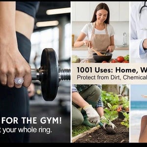 Non-Latex Wedding Ring Guard Safe Ring Cover for Sports & DIY carering protectors image 4