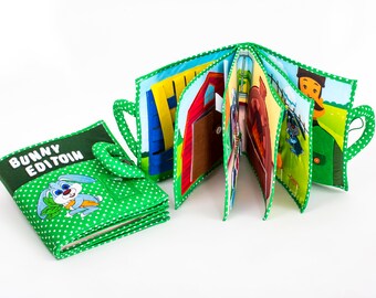 Montessori games book awakening learning activities quiet book children calm ecological fabric manipulation autonomy handmade smart