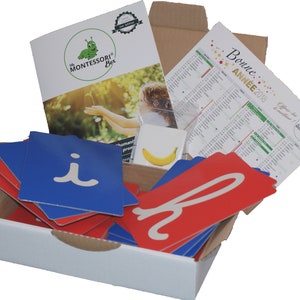 Juegos Montessori Letras ásperas Despertar Cursivo Método Pedagogía Material Regalo Idea Aprendizaje Toy Niño Navidad Cumpleaños Actividad