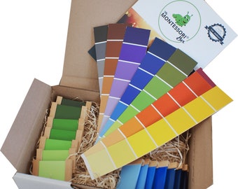 Montessori Games Shades of colors awakening pedagogy method material gift idea learning toys child Christmas birthday activity