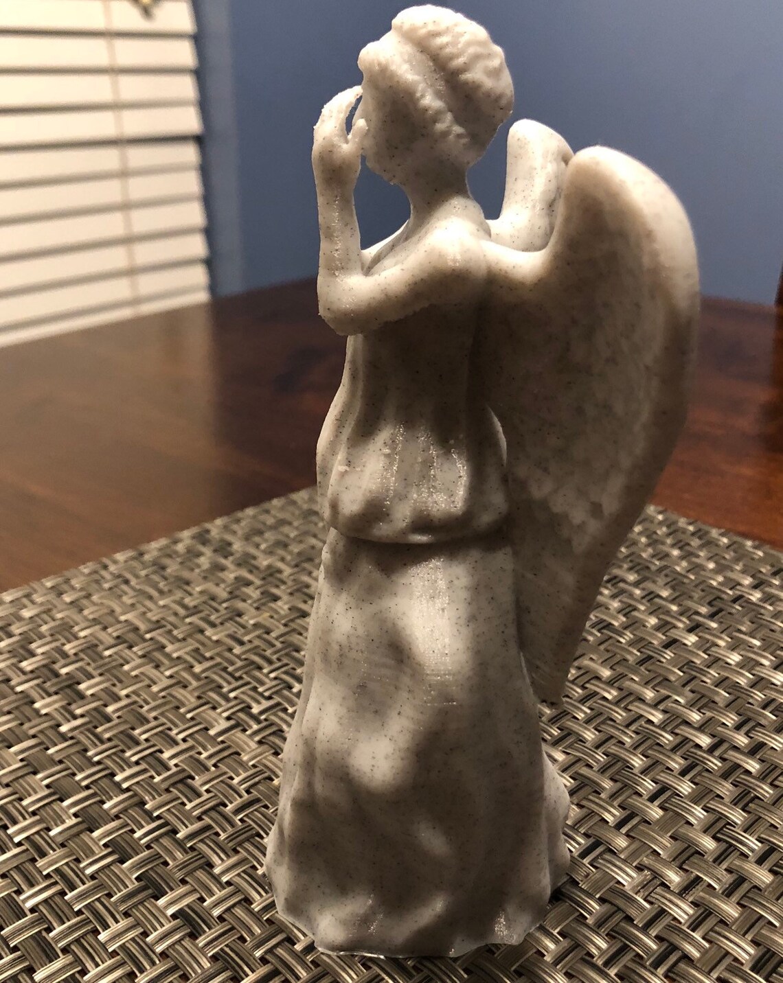 3D Printed Weeping Angel Statue 7 Tall Etsy