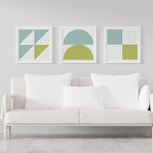 Mid Century Modern Geometric Wall Art