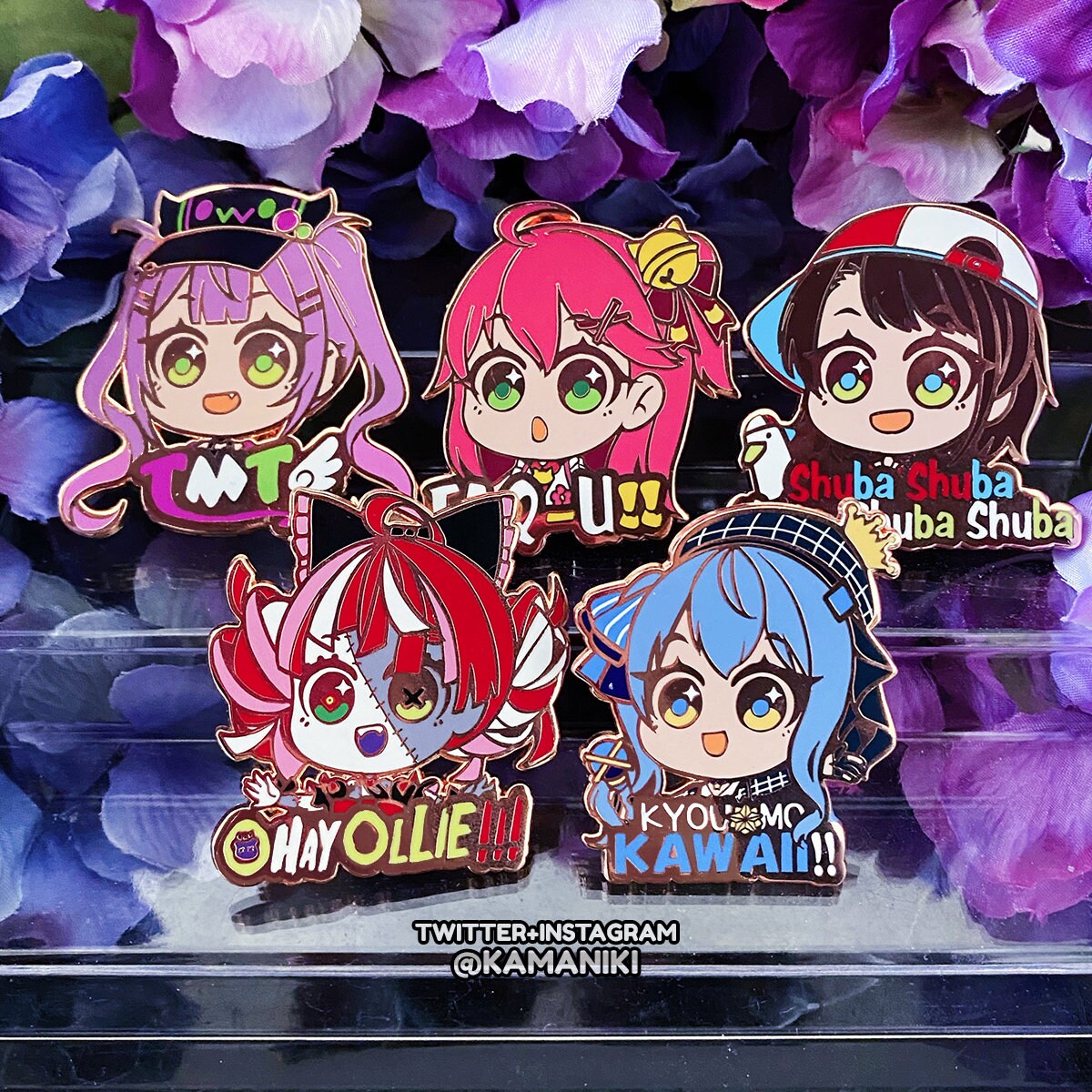 VOL03 Hololive JP Enamel Pins (fan merch)