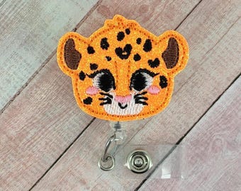 Jaguar Badge Reel, Cat Badge Holder, Nurse ID Badge, Teacher Lanyard, Retractable Badge Clip, Badge Topper, Coworker Gift, Interchangeable