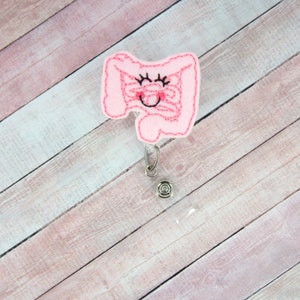 Intestine Badge Reel, Gastroenterologists Badge Reel, Surgeon Badge Reel, Retractable ID Badge Holder, Badge Pull, Nurse Badge Reel