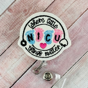 NICU-badgehaspel, NICU-badgehouder, ID-badgeclip neonatale, badge verpleegkundige arbeid, cadeau voor verpleegkundigen, cadeaus voor artsen, badge buddy