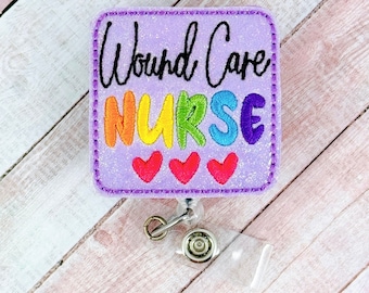 Porta badge per infermiere per la cura delle ferite, porta badge identificativo per infermiere, porta badge ospedaliero, clip per badge ospedaliero, regalo per colleghi, Badge Buddy, badge per la cura delle ferite