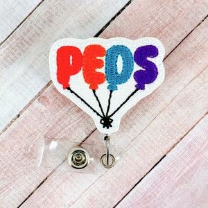 Peds Nurse Badge Reel, Pediatric Nurse Badge Holder, Medical ID Badge Clip, ER Badge Reel, Retractable Badge Pull, Badge Buddy, Nurse Gift