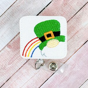 Peeking Leprechaun Badge Reel, Saint Patrick&#39;s Day Badge Reel, St. Patrick&#39;s Day Badge, Nurse Badge Reel, Retractable Badge Holder, ID Badge