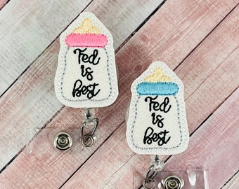 NICU Nurse ID Badge Clip, Delivery Nurse Badge Reel, Labor Nurse ID Holder, Bottle Badge Reel, Labor and Delivery Nurse Badge