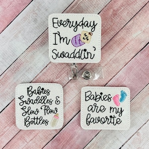 NICU Nurse Badge Reel, Neonatal ID Badge, Baby Badge Reel, Labor and Delivery Badge Reel, Cute Badge Clip, OBGYN Badge Reel, Gift for Nurse