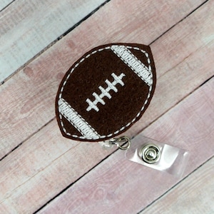 Football Badge Reel, Doctor Gift, Nurse Badge Holder, ID Clip, Gifts for Nurses, Felt Badge Reel, Male Nurse Badge, Male Nurse Gift