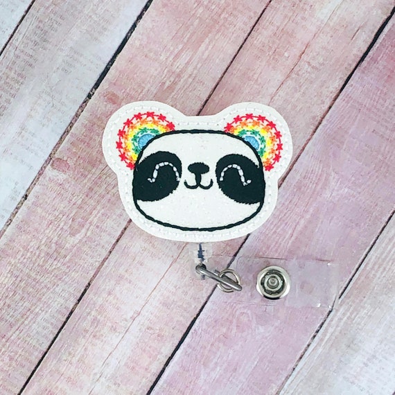 Rainbow Panda Badge Reel, Retractable ID Badge Holder, Lanyard, Name Badge,  Nurse Badge Reel, Teacher Badge Reel, Cute Badge, Teacher Gift -  Canada
