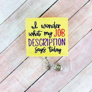 Funny ID Holder, Nurse Badge Reel, Teacher Lanyard, MRI Safe Badge, Coworker Gifts, Funny Teacher Gifts, Badge Buddy, Badge Topper, RN Gift