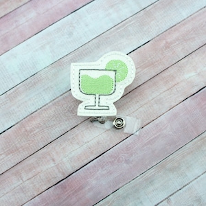 Margarita Badge Reel - Taco Badge - Badge Holder  - Cinco De Mayo Badge - Retractable ID Badge Holder - Badge Pull - ID Badges - Lanyard