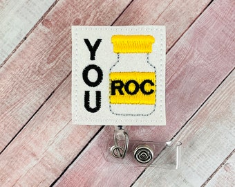 You ROC バッジリール、皮肉な看護師 ID バッジ、面白いバッジクリップ