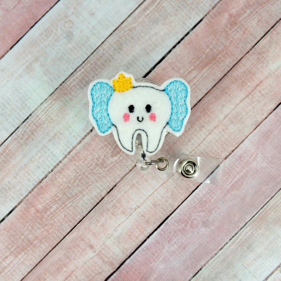 Tooth Fairy Badge Reel/ Retractable Badge Reel/ Dental Badge