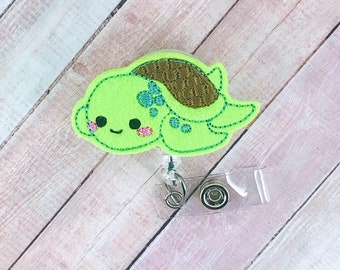 Sea Turtle Badge Reel - Summer Badge Reel - Badge Reel - Badge Holder - Badge Pull - Turtle Badge Holder - Lanyard - ID Holder