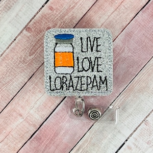 Funny Anxiety Badge Reel, Mental Health Badge Reel, Nurse Badge Reel, Nurse Gifts, Coworker Gifts, Hospital Badge Buddy