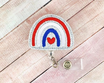 Rainbow Badge Reel, Nurse Badge Reel, ER Nurse, Nurse Graduation Gift, Gifts For Nurses