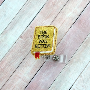 Wizard Badge Reel - Wizard Inspired - Badge Holder - Cute Badge Clip - Retractable ID Badge Holder - Badge Pull - Wizard Book Badge