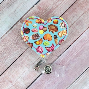 Concha Badge Reel, Cookie Badge Reel, Cute Badge Clip, Badge Holder, Cinco De Mayo Badge Reel, Mexican Badge Holder, Nurse Badge Reel