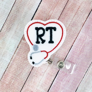 Respiratory Therapist Badge Reel - Lung Badge Reel Holder - RRT Badge Reel - Nurse Badge Reel - RT Badge Reel