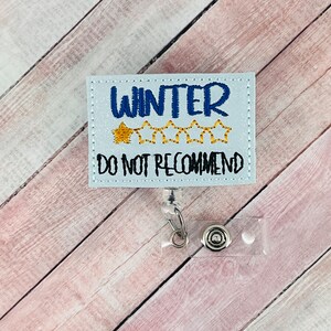 Grappige winterbadgehaspel, verpleegsterbadgehouder, intrekbare ID-badgehouder, badgeclip, lerarenlanyard, badgebuddy, verwisselbare badge