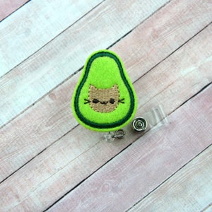 Avogato Badge Reel, Cat Badge Reel, Cute Badge Clip, Retractable ID Badge Holder, Avocado Badge Reel, Teacher Lanyard, Cindo De Mayo Badge