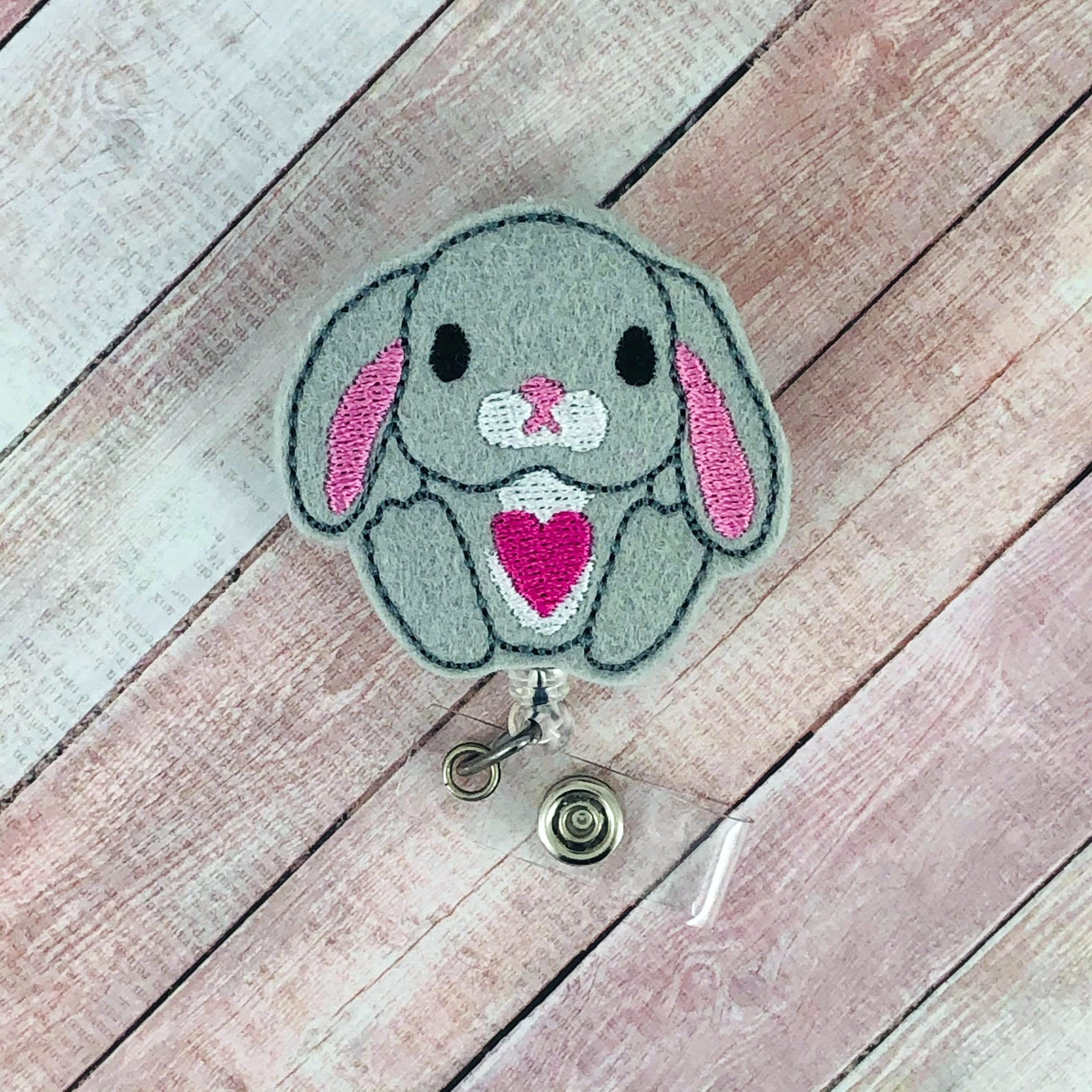 Bunny Badge Reel Bunny Badge Holder Lanyard ID Badge Etsy Israel