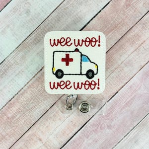 Ambulance Badge Reel, lustige EMT Badge Clip, EMS Badge Reel, Sanitäter Badge Inhaber, Krankenhaus Badge Reel, einziehbare Badge Clip
