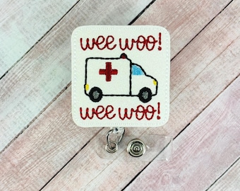 Ambulance Badge Reel, lustige EMT Badge Clip, EMS Badge Reel, Sanitäter Badge Inhaber, Krankenhaus Badge Reel, einziehbare Badge Clip