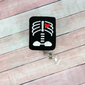 X-Ray Badge Reel, Radiology Nurse Badge Reel, Retractable ID Badge Holder, Radiologist Gifts, Xray Tech Gift