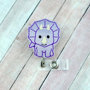 Dinosaur Badge Reel -  Badge Reel - Badge Holder - Retractable Badge - Badge Pull - Lanyard - Badge Holder - Valentine&#39;s  Day   Badge Reel
