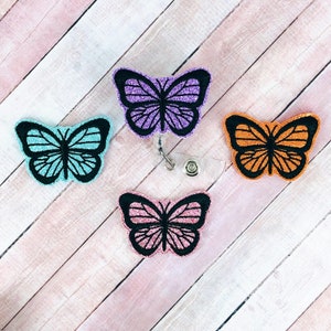Butterfly Badge Reel, Badge Holder, Retractable ID Badge Holder, Spring Badge Reel, Easter Badge Reel, Lanyard, Nurse Badge Reel, Gifts