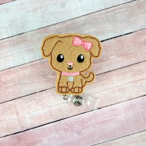 Puppy Badge Reel, Badge Reel , Badge Holder, Pediatric Badge reel, badge clip, RN Badge Reel, ID Badge, Work Badge