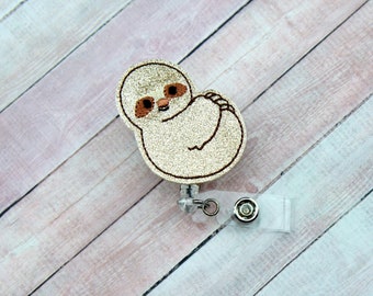 Glitter Sloth Badge, Badge Holder, Badge Reel Cute, Lanyard, ID Badge, Retractable Badge, Hospital Badge, Badge Buddy, Nurse, Teacher Gifts