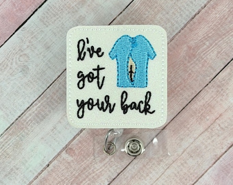 Porta credenciales "Te apoyo", Porta credenciales para enfermeras, Regalos para médicos, Porta credenciales médicas divertidas, Regalo para doctores, Credencial retráctil, Porta credenciales de urgencias