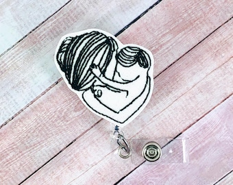 Mom Badge Reel, Labor and Delivery Badge Reel, NICU Badge Reel, Nurse Gifts, Baby Badge Reel