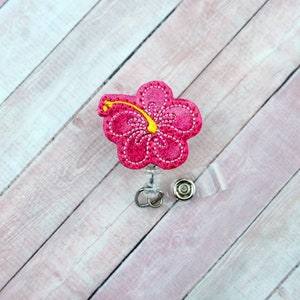 Hibiskus Abzeichen Reel, Tropisch Abzeichen Reel, Flower ID Badge, Sommer Abzeichen Reel, Krankenschwester Badge Reel, Krankenschwester Lanyard, Geschenke für Mitarbeiter