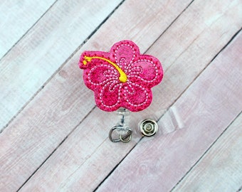 Hibiskus Abzeichen Reel, Tropisch Abzeichen Reel, Flower ID Badge, Sommer Abzeichen Reel, Krankenschwester Badge Reel, Krankenschwester Lanyard, Geschenke für Mitarbeiter