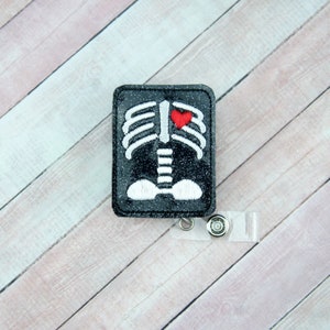 XRay Badge Reel, Xray Tech Badge Holder, Radiology Badge Reel, Radiologist Badge Reel, Xray Technician Clip, Hospital Badge Reel, ID Badge