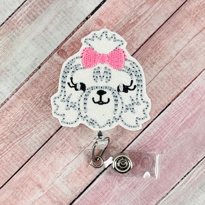 Shih Tzu Badge Reel, Dog Badge Reel, Retractable ID Badge Holder, Badge Holder, Teacher Lanyard, Nurse Badge Reel, Badge Buddy, Nurse Gift