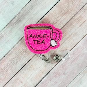 Anxiety Badge Reel, Funny Badge Holder, Nurse ID Badge Clip, Retractable ID Badge Holder, Medical ID Holder, Badge Topper, Interchangeable