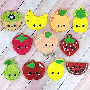 Fruit Badge Reel, Badge Houder, Intrekbare ID Badge Reel, Nurse Badge Reel, Leraar Gift, Lanyard, Diëtist Badge Reel, Voedingsdeskundige Gift