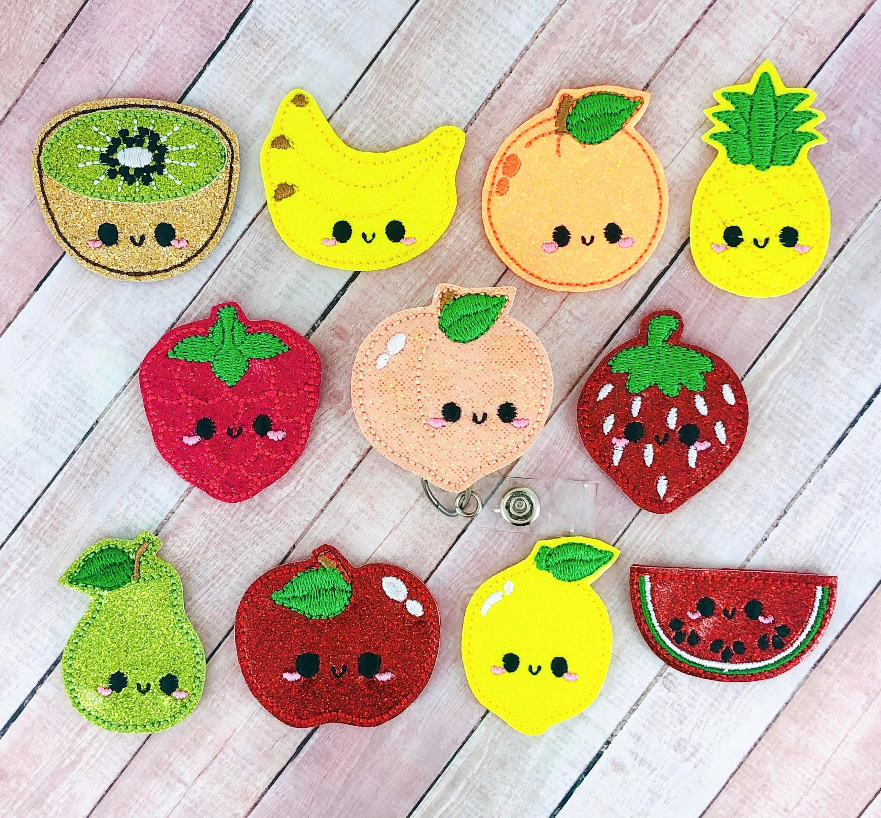 Strawberry Fruit Retractable ID Holder Badge Reel Badge Reel Holiday Badge  Holder Nurse Gifts Medical Office Nurse Gifts 